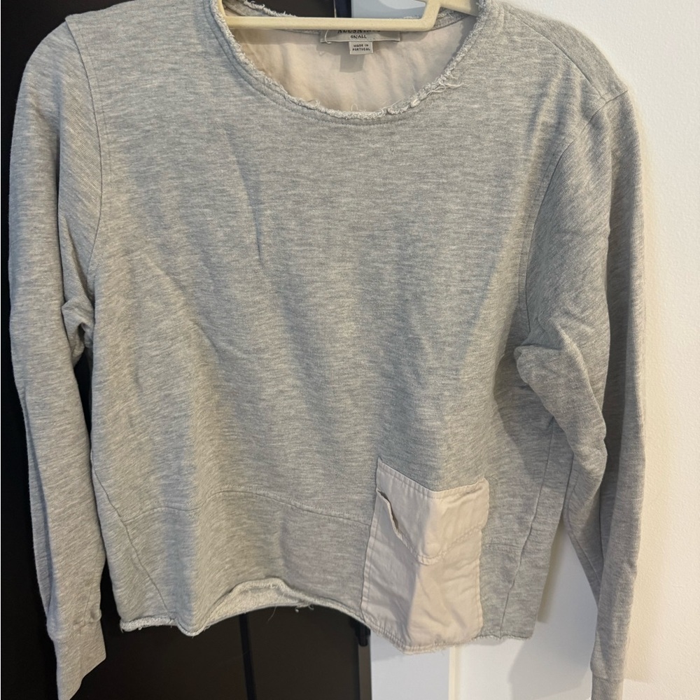 All Saints Gray Crew Neck Sweater